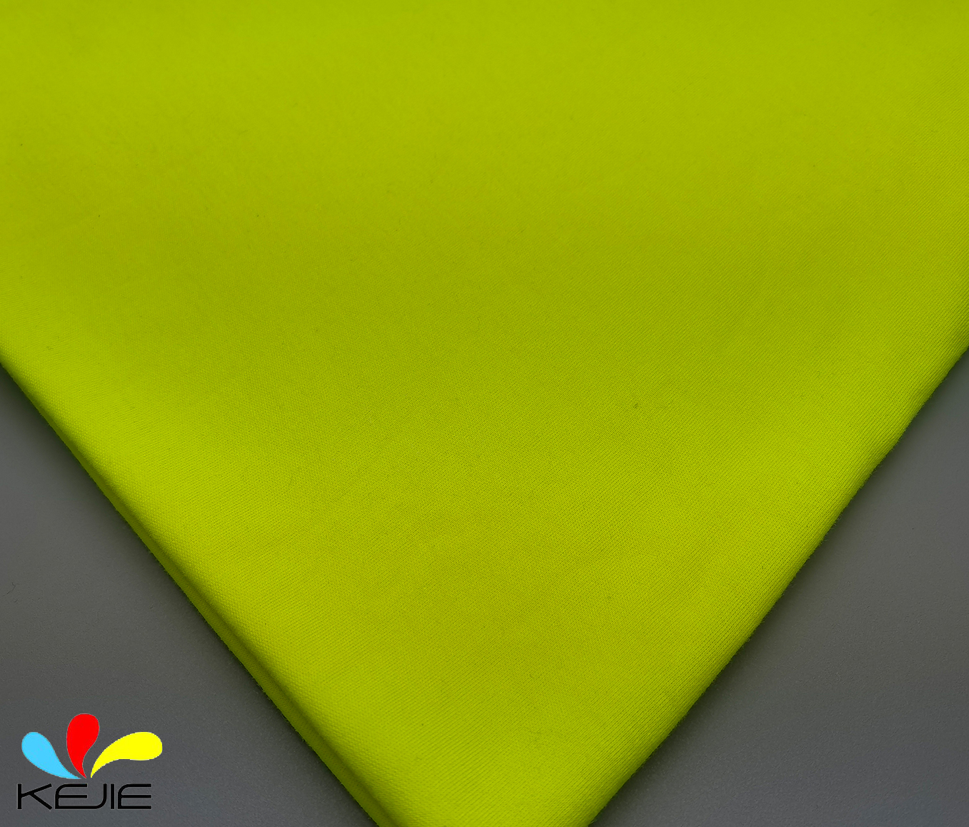 Inherent FR Fluorescent Yellow Modacrylic Cotton Blended Knit Hi Vis Fabric