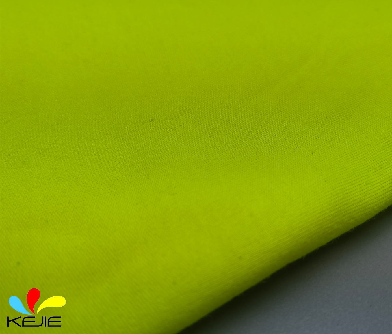 Inherent FR Fluorescent Yellow Modacrylic Cotton Blended Knit Hi Vis Fabric