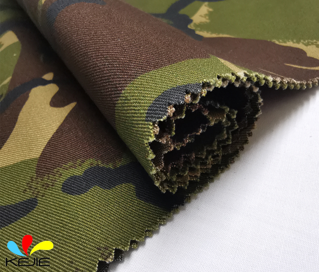 TC 65/35 Anti-Tearing Camouflage Ripstop Twill Fabric Water & Oilproof Clothing Material
