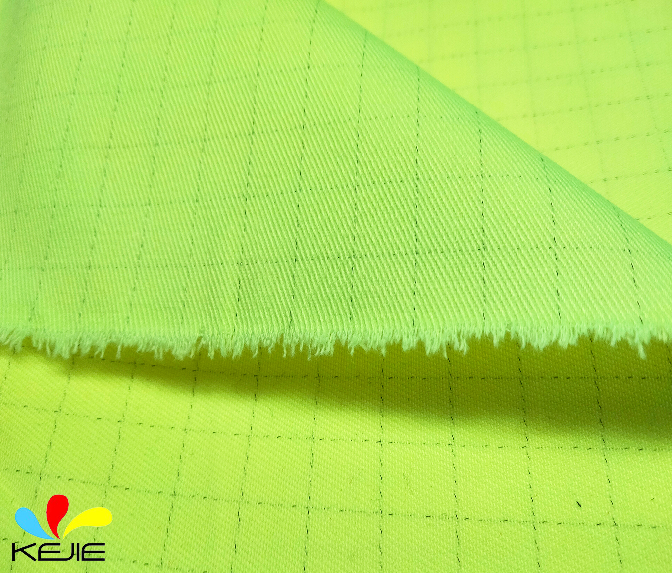 EN20471 Functional Hi Vis Fabric Fluorescent Fabric Reflective Fabric For Coverall