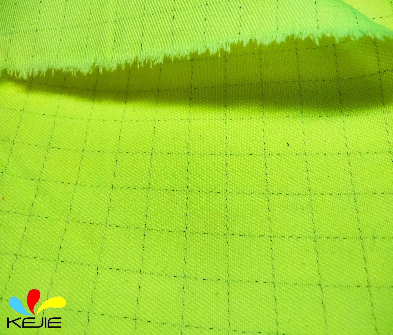 EN20471 Functional Hi Vis Fabric Fluorescent Fabric Reflective Fabric For Coverall