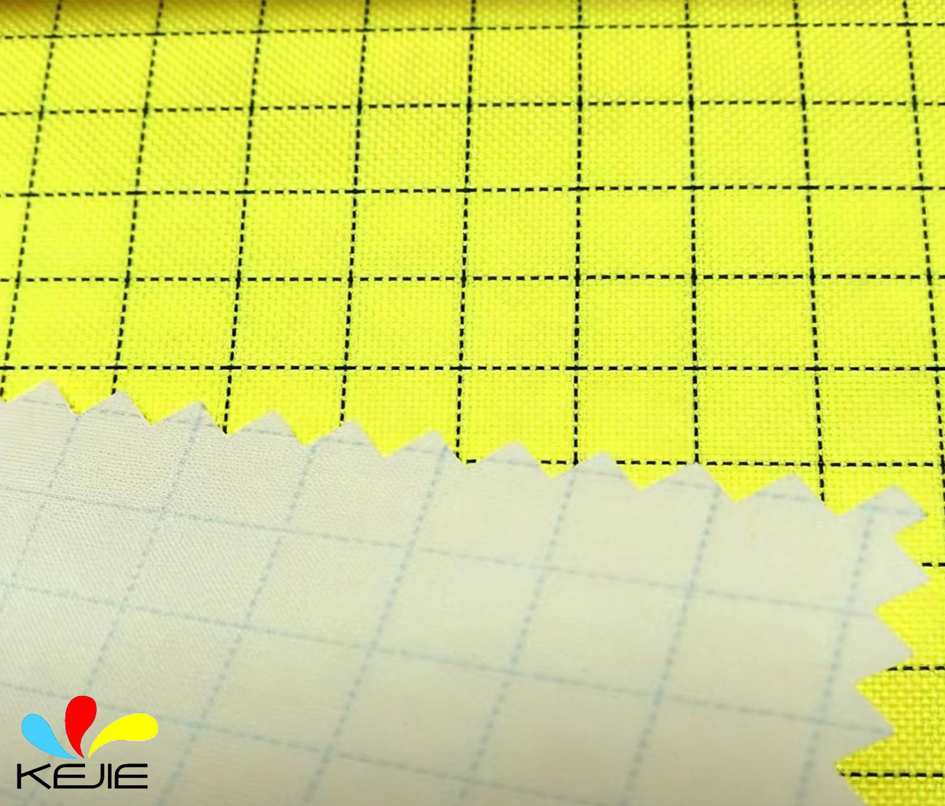 Woven FR Coated 98% Polyester 2% Conductive Fiber 250gsm For Safety Uniform