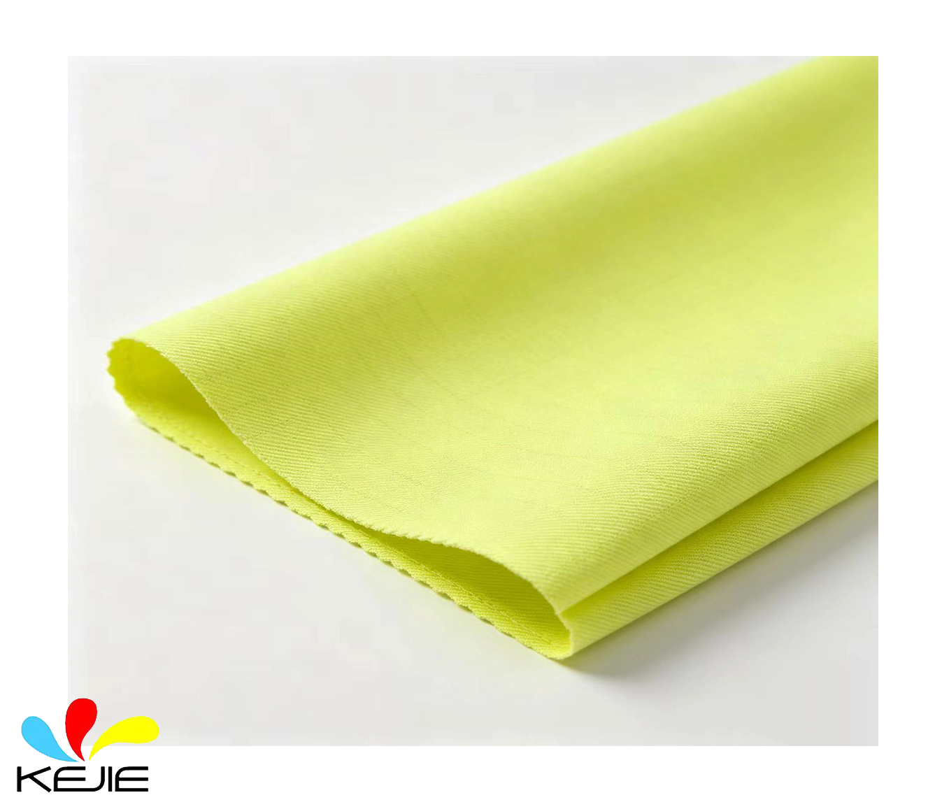 Cotton FR Fluorescent Yellow Fabric High-Vis Yellow Fabric For Worker Protection