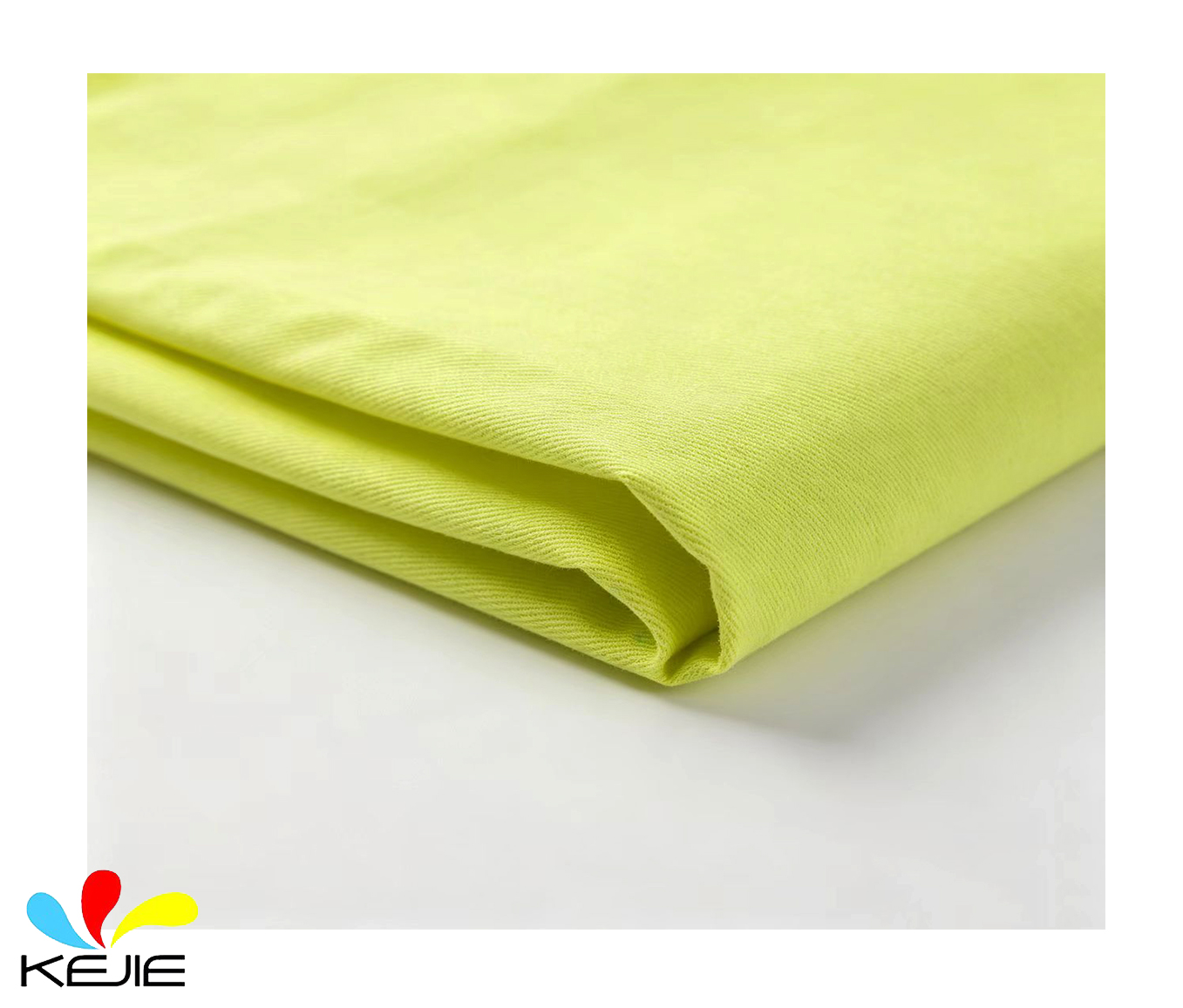 Cotton FR Fluorescent Yellow Fabric High-Vis Yellow Fabric For Worker Protection