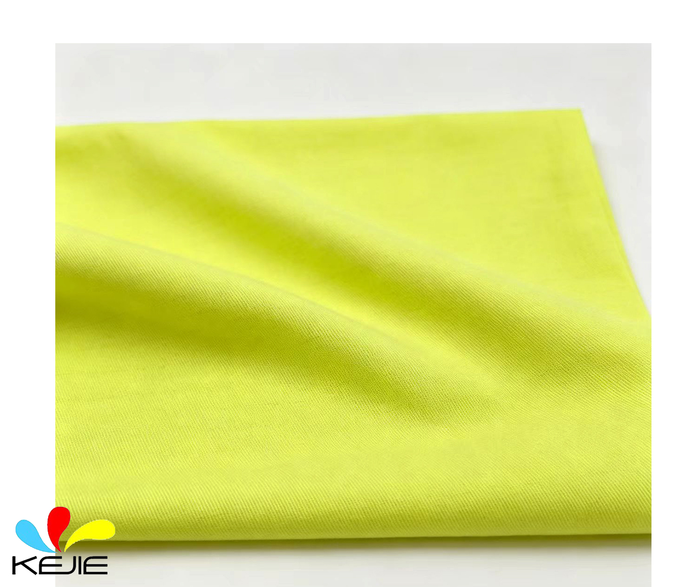 Cotton FR Fluorescent Yellow Fabric High-Vis Yellow Fabric For Worker Protection