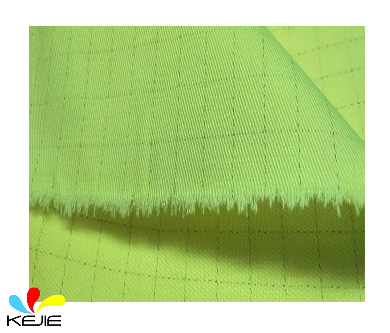Cotton FR Fluorescent Yellow Fabric High-Vis Yellow Fabric For Worker Protection