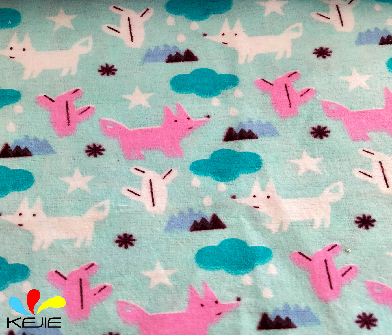 Cotton Flannel Fabric OEKO-TEX 100 Soft Brushed for Bedding Sets